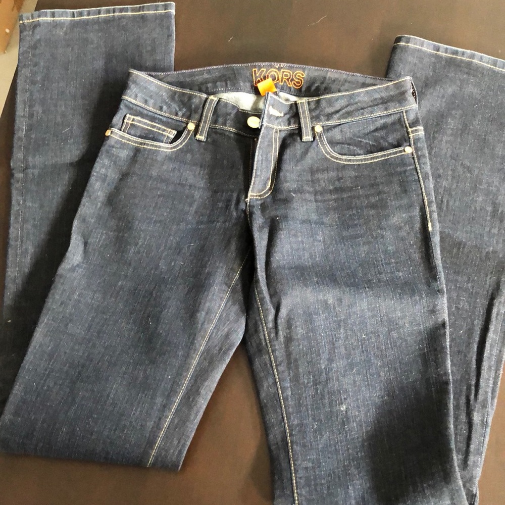 Michael Kors Dark Blue Boot Cut Jeans - Picture 5 of 5